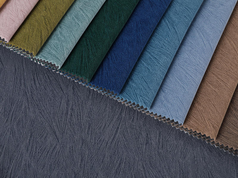Environmentally friendly frosted velvet printed sofa fabric
